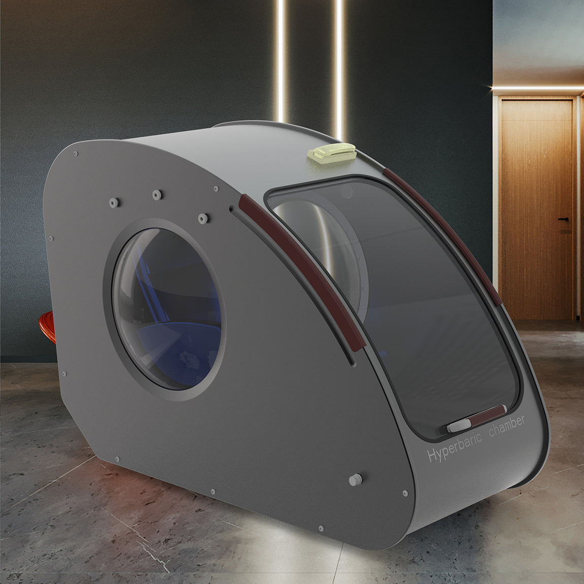 O2BAY Natural Therapy 2ATA Hard Shell Sitting Hyperbaric Oxygen Chamber For Commercial and Home Use.