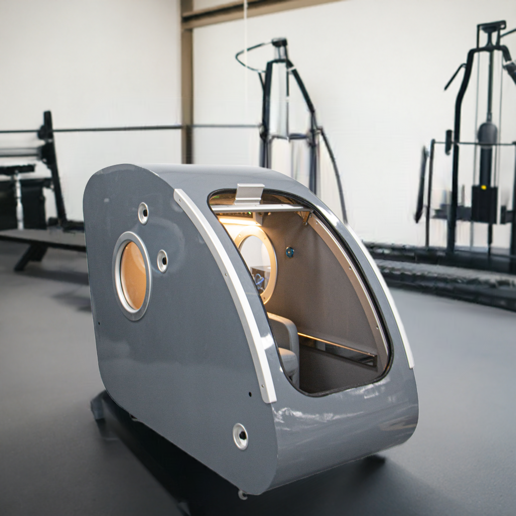 O2BAY 2ATA Hard Shell Sitting Hyperbaric Chamber For Commercial and Home Use.
