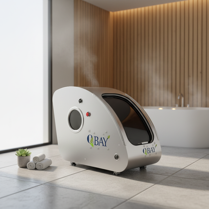 O2BAY 2ATA Hard Shell Sitting Hyperbaric Chamber For Commercial and Home Use.