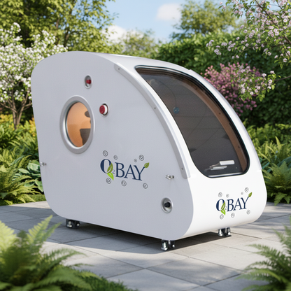 O2BAY Natural Therapy 1.5-2ATA Hard Shell Sitting Hyperbaric Chamber For Commercial and Home Use.