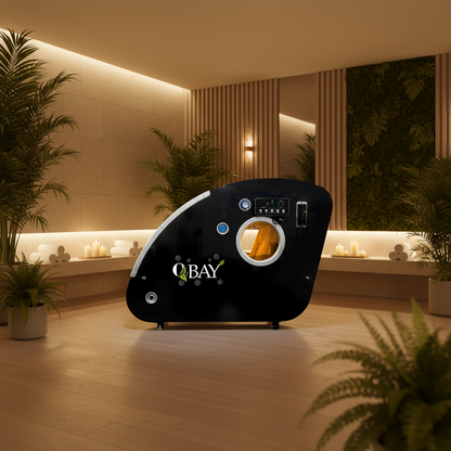 O2BAY Natural Therapy 2ATA Hard Shell Sitting Hyperbaric Oxygen Chamber For Commercial and Home Use.
