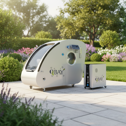 O2BAY Natural Therapy 1.5-2ATA Hard Shell Sitting Hyperbaric Chamber For Commercial and Home Use.