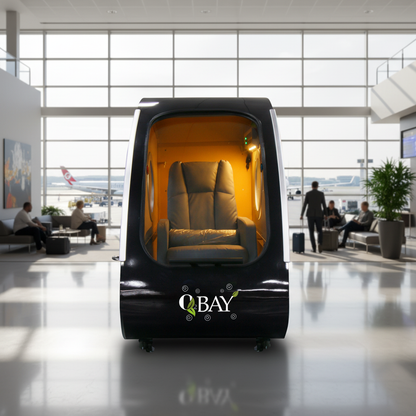 O2BAY Natural Therapy 2ATA Hard Shell Sitting Hyperbaric Oxygen Chamber For Commercial and Home Use.